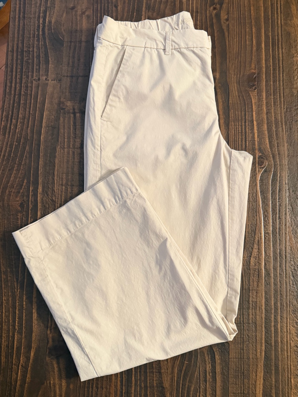 American Eagle Stretch Khaki Chino Pants Straight Leg Beige